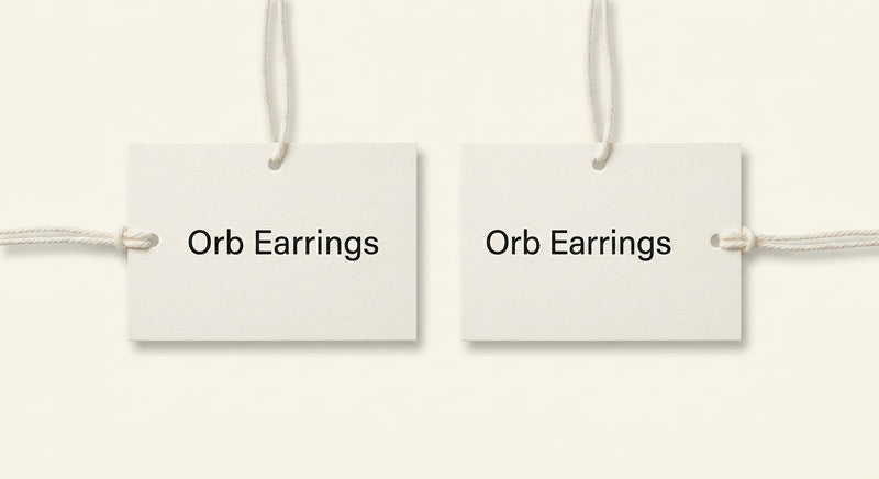 Vivienne Westwood Farah earrings in platinum-plated brass, imported from the UK