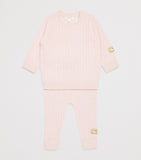 Purebaby cashmere cable-knit leggings for 0-12 months, imported from the UK