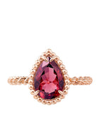 Boucheron small Serpent Bohème ring rose gold garnet - British product