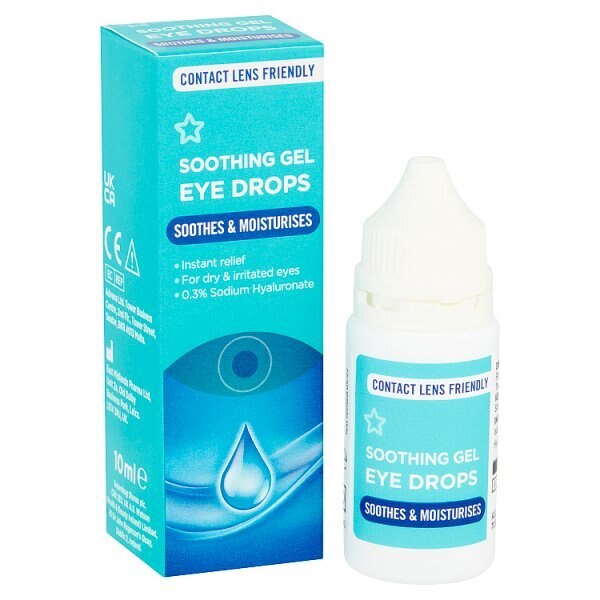 Superdrug Soothing Gel Eye Drops 10ml