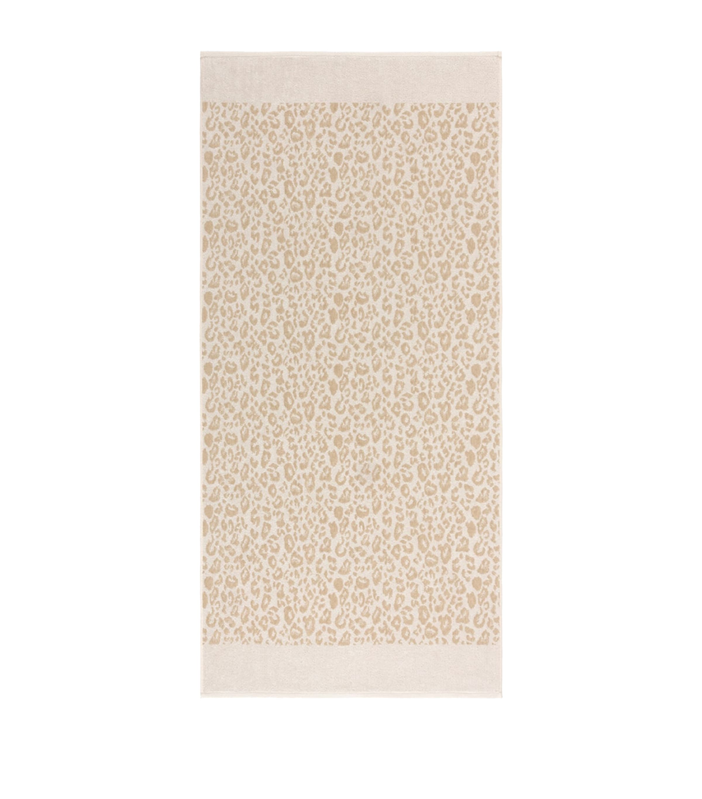 Yves Delorme leopard bath towel 140cm x 70cm (British brand)