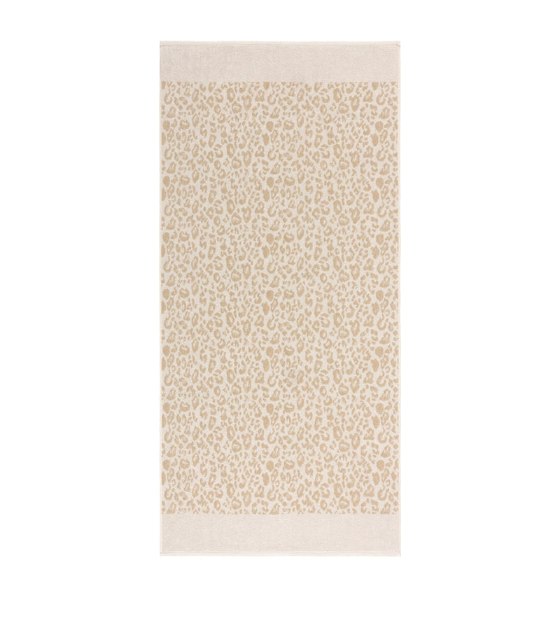 Yves Delorme leopard bath towel 140cm x 70cm (British brand)