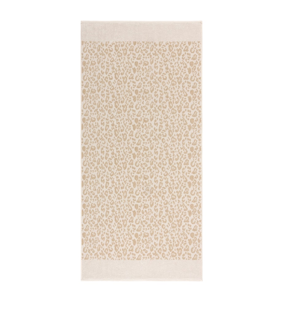 Yves Delorme leopard bath towel 140cm x 70cm (British brand)