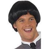 Smiffys black 60s bowl wig - British product
