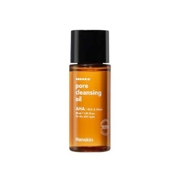 Hanskin pore cleansing oil AHA mini 30ml, UK version