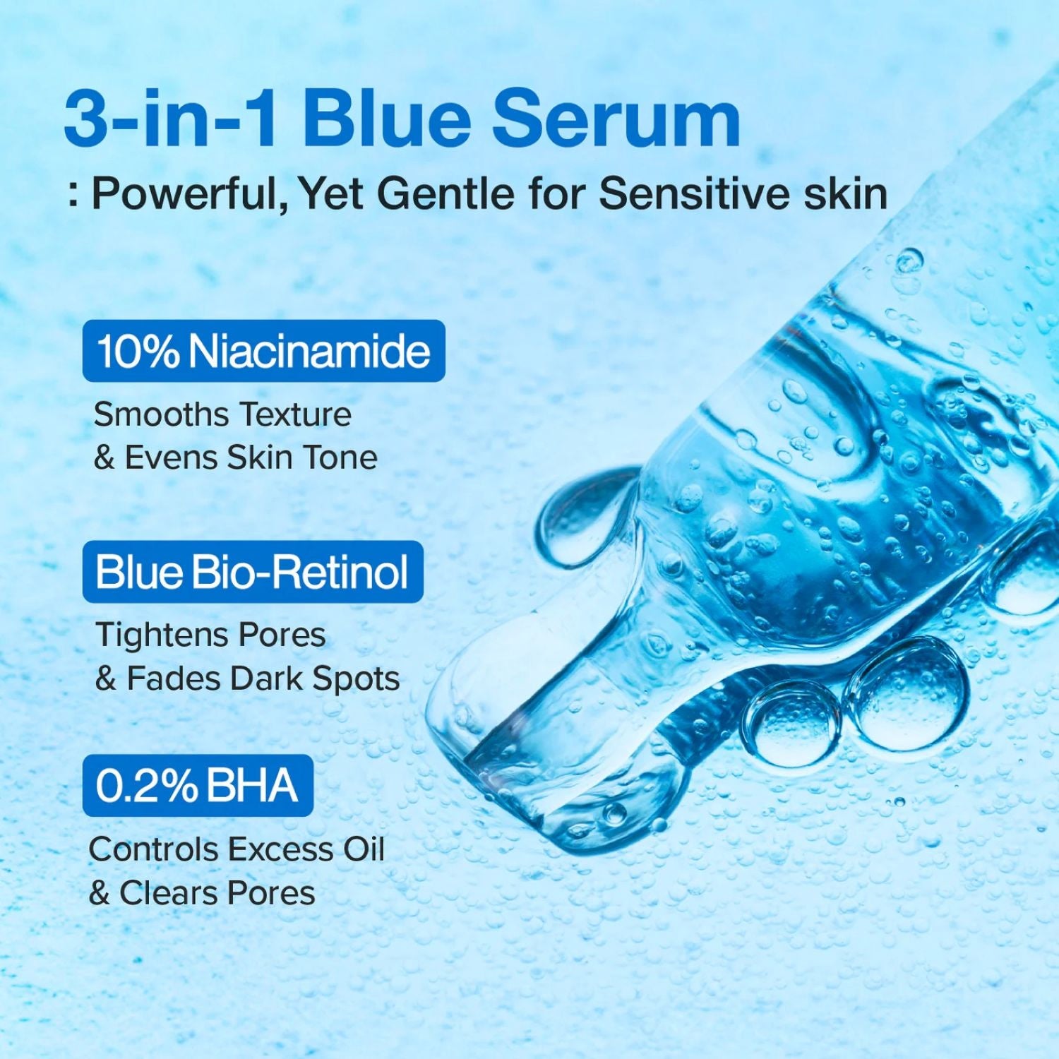 NUMBUZIN Blue Bio-Retinol pore refining serum 30ml, UK version