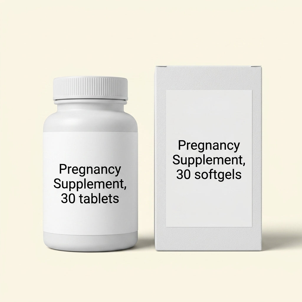 Pregnancy Support Multi-Nutrient Tablets and Omega-3 Capsules Dual Pack 30+30 Count
