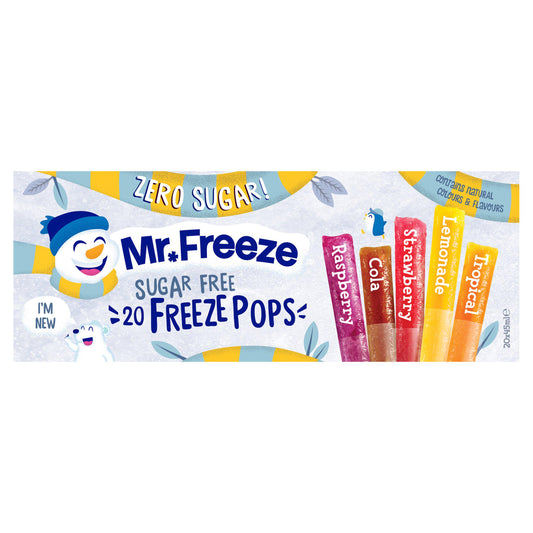 Mr Freeze Sugar Free Freeze Pops 20x45ml GOODS Sainsburys   