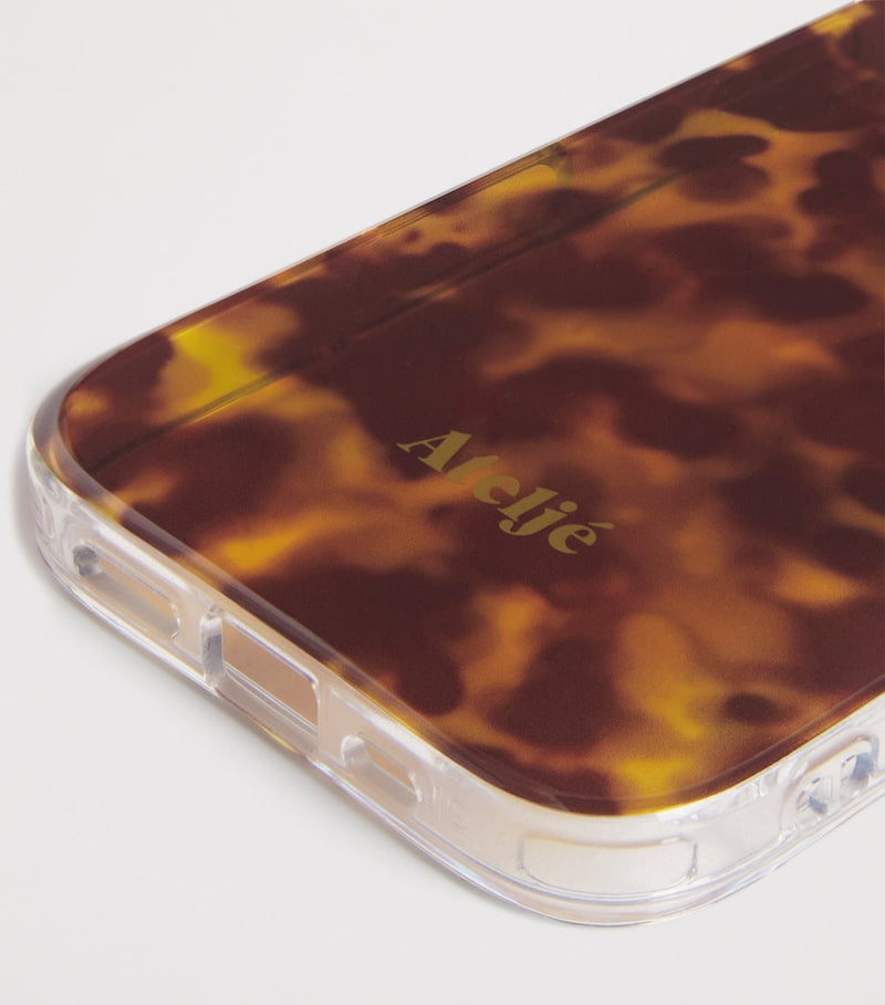Ateljé tortoiseshell iPhone 16 case made from recycled plastics - British product