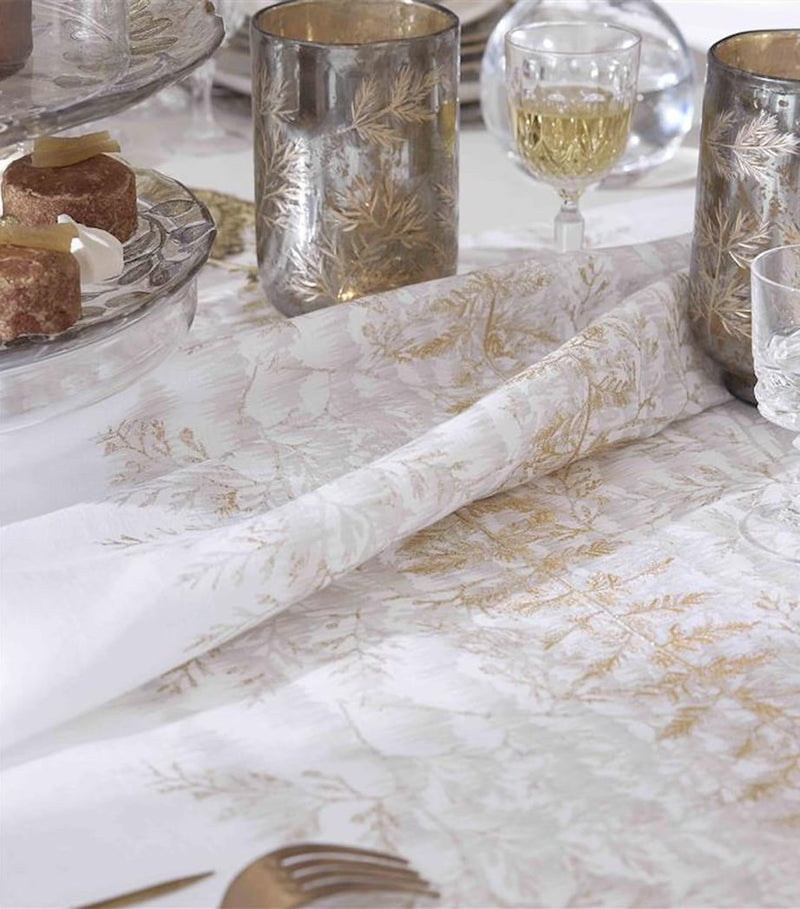 Alexandre Turpault linen tablecloth Fossile 170cm x 250cm, UK version