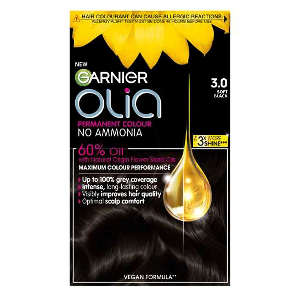 Garnier Olia Midnight 3.0 Soft Black No Ammonia Permanent Hair Dye