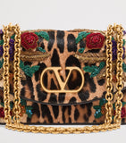 Valentino Garavani Vain shoulder bag pony-effect leather leopard print (British brand)