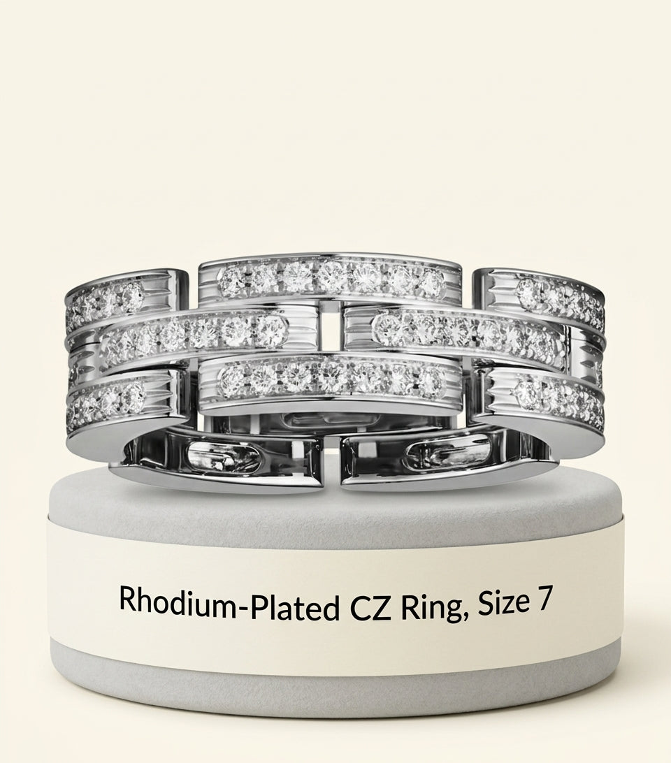 Cartier Maillon Panthère ring white gold diamond - British product