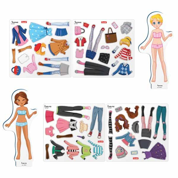 Quercetti Magnetic Fashion Best Friends dress-up toy, UK version