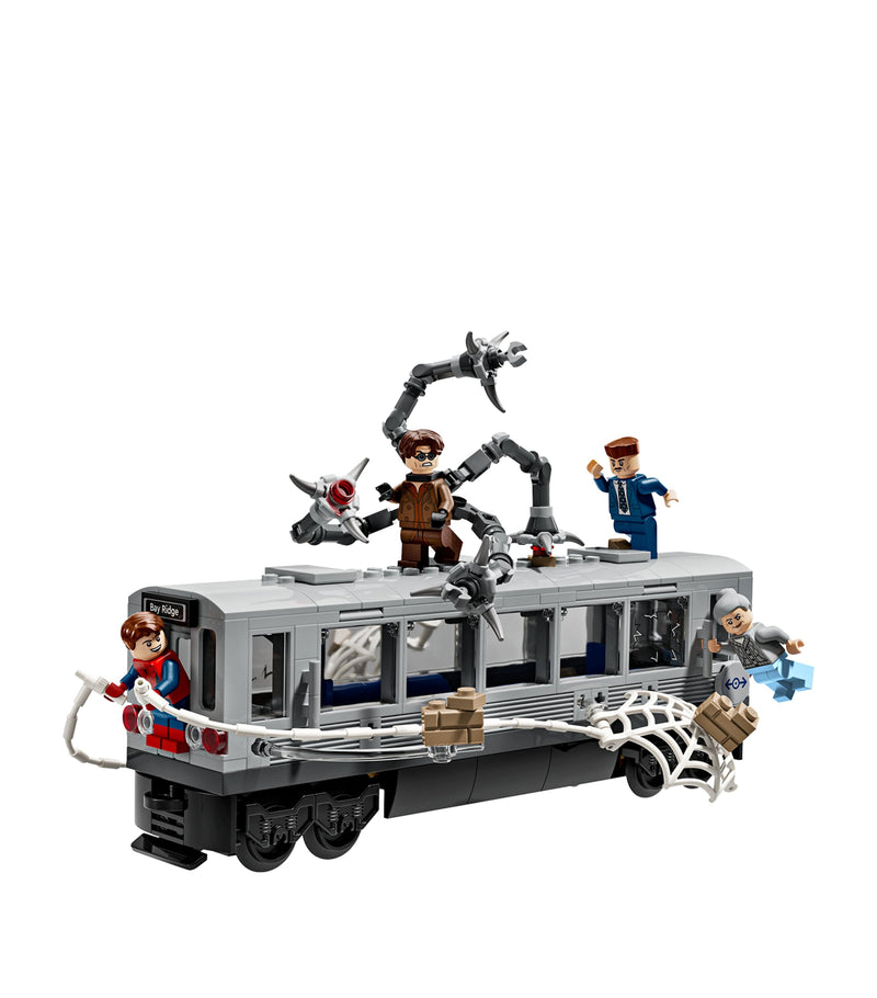 Lego Marvel Spider-Man vs. Doc Ock Subway Train Scene building set, UK version