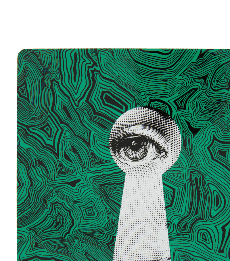 Fornasetti Serratura on Malachite bookends - British product