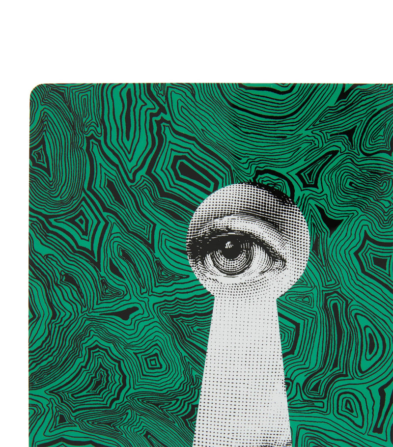 Fornasetti Serratura on Malachite bookends - British product