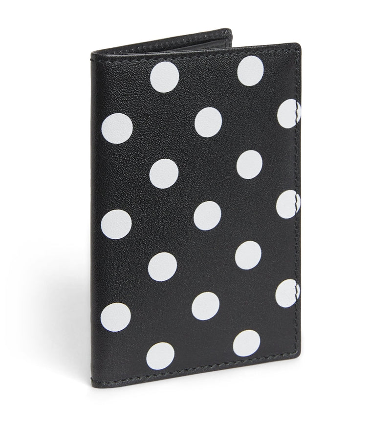 CDG Leather Polka-Dot Card Holder (British brand)