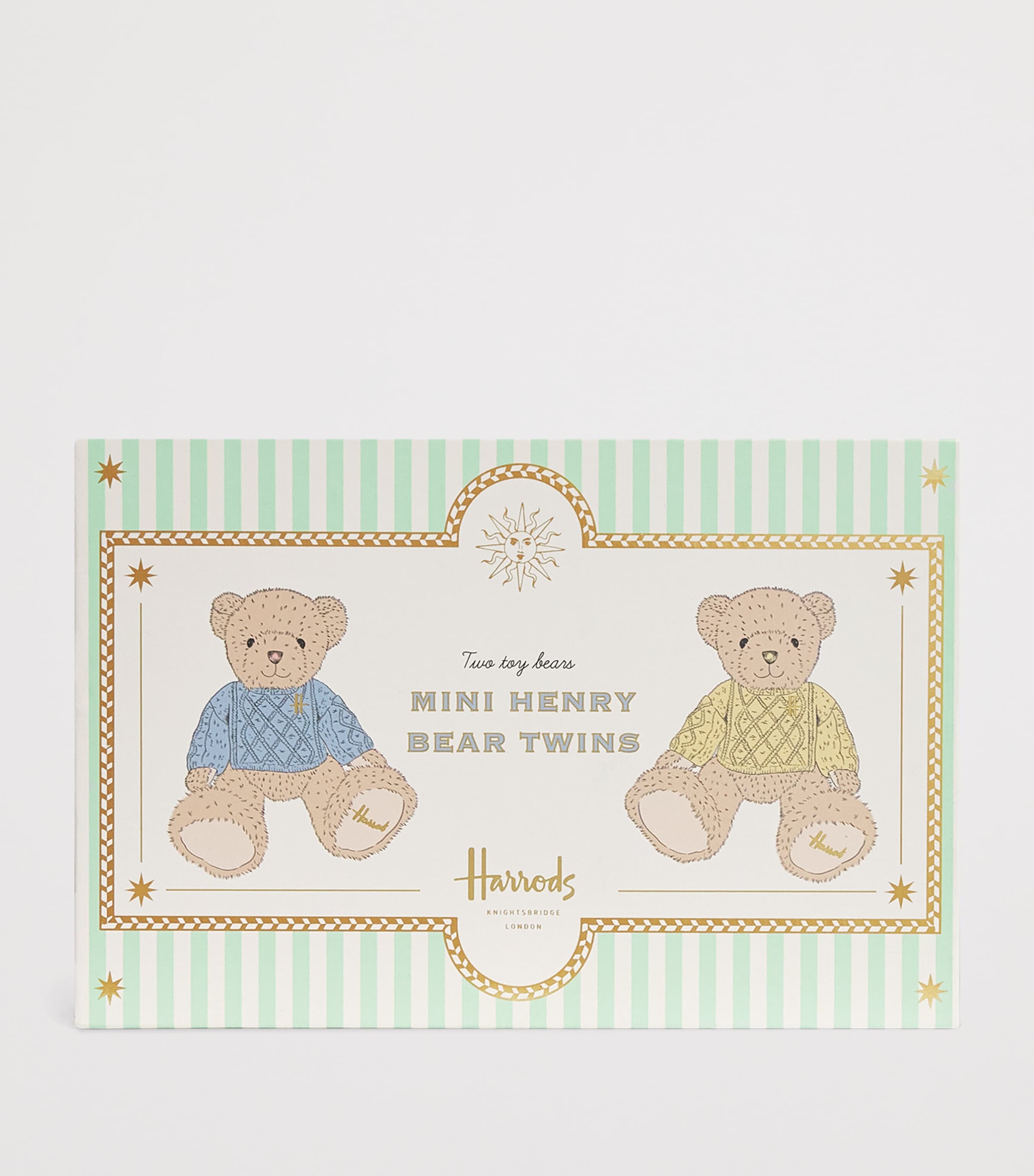Harrods Mini Henry Bear Twins plush soft toy, UK version
