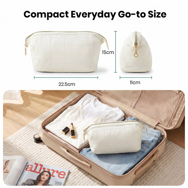 Livingandhome Large Portable Travel Makeup Bag