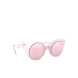 SVNX transparent pink sunglasses with cat eye frame - British product