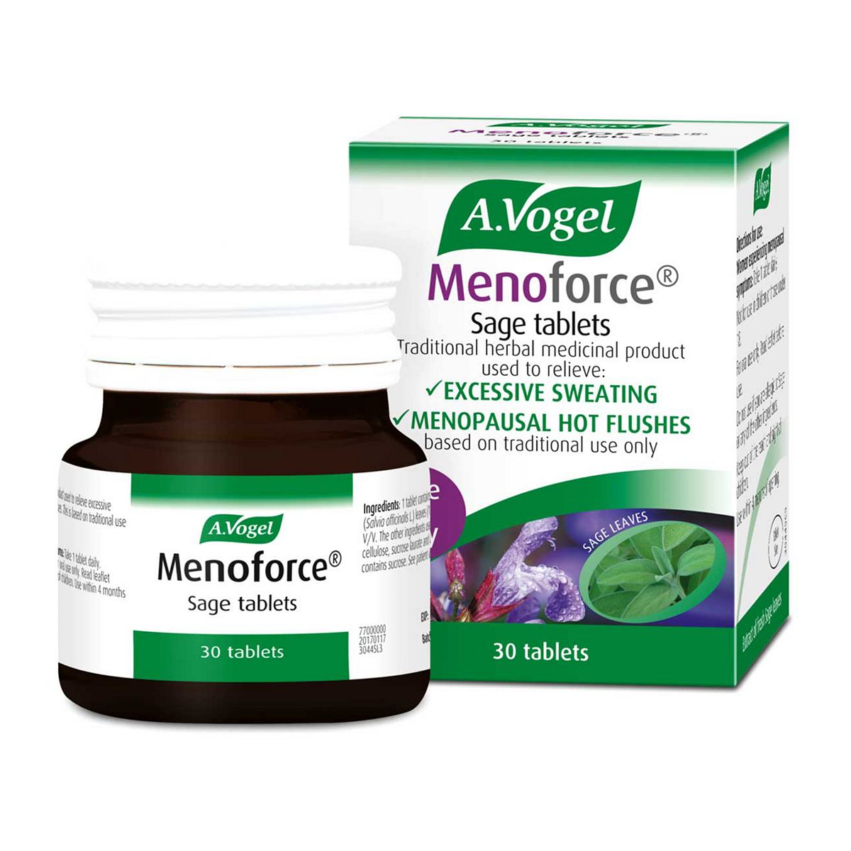 A. Vogel Menoforce Sage 30 tablets GOODS Boots   