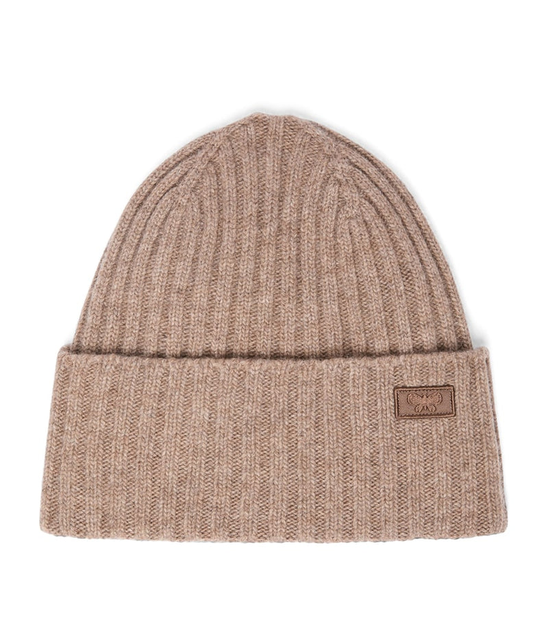 Weekend Max Mara virgin wool beanie with embroidered logo, UK version