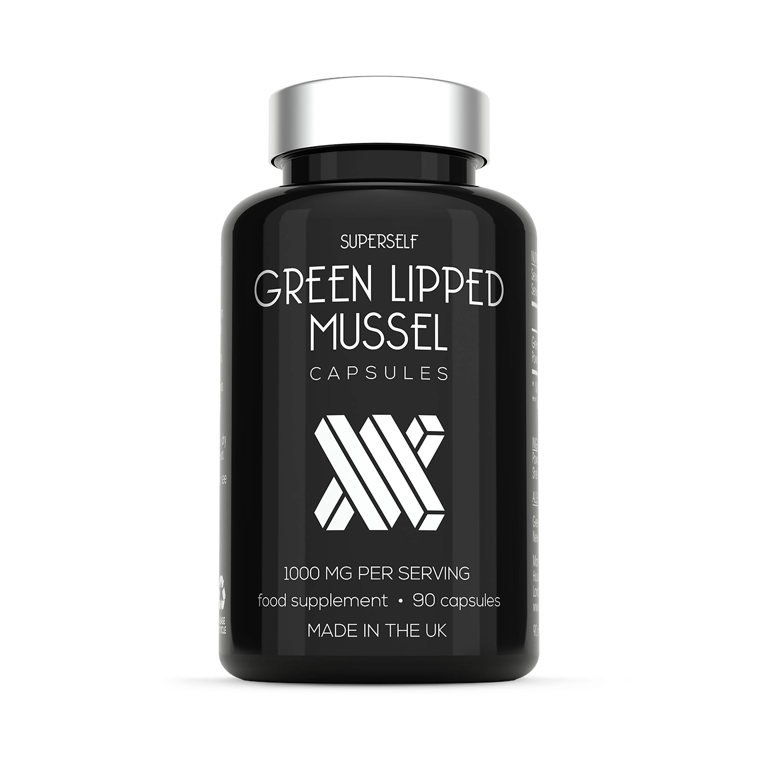 SuperSelf green lipped mussel supplement 1000mg 90 capsules - British product