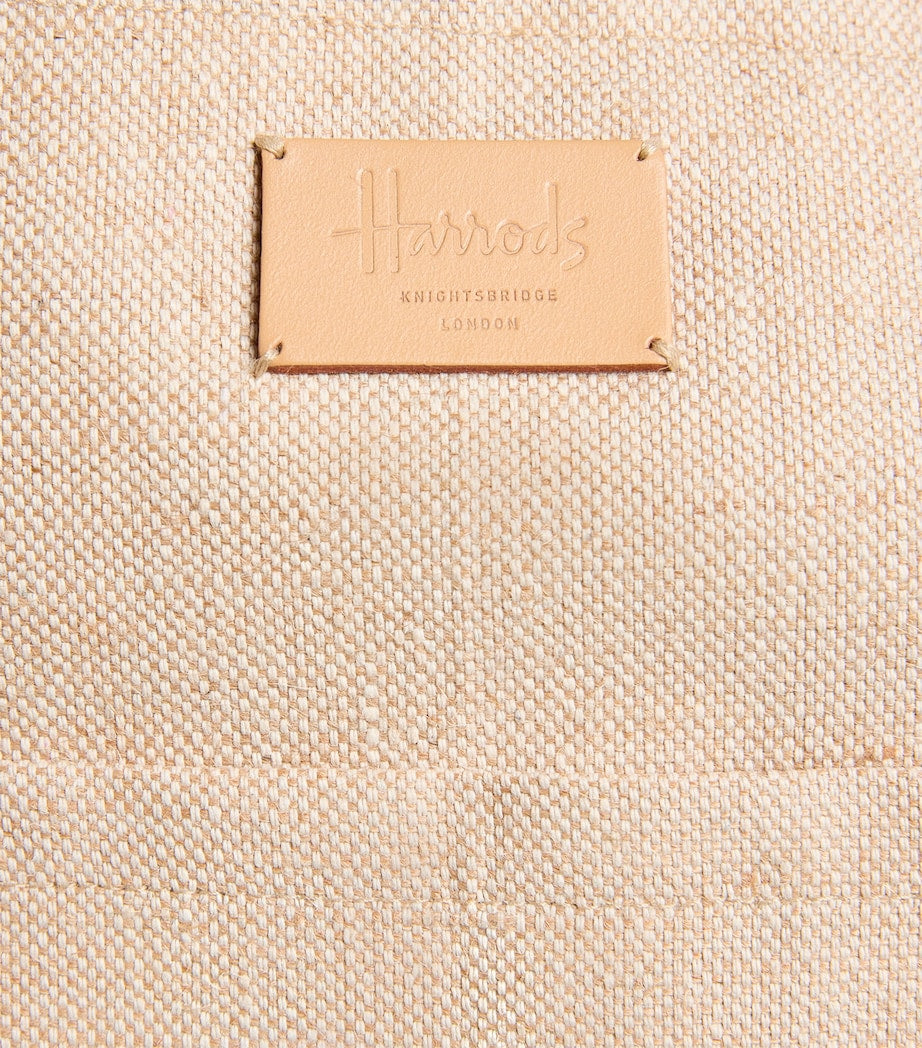Harrods large jute garden tote bag, imported from the UK
