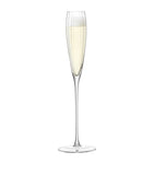 LSA International Aurelia flute glasses set of 2, 165ml capacity, UK version