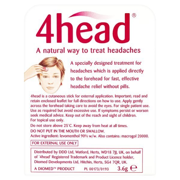 4Head Effective Headache Relief GOODS Superdrug   