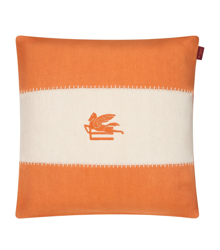 Etro Pegaso embroidered cushion 45cm x 45cm - British product