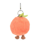 Jellycat Amuseables Peach Bag Charm, UK version
