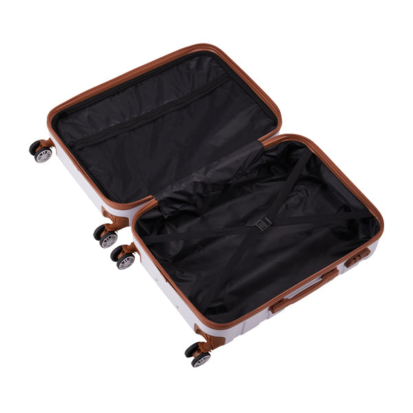 Livingandhome color-block lockable travel suitcase set, UK version