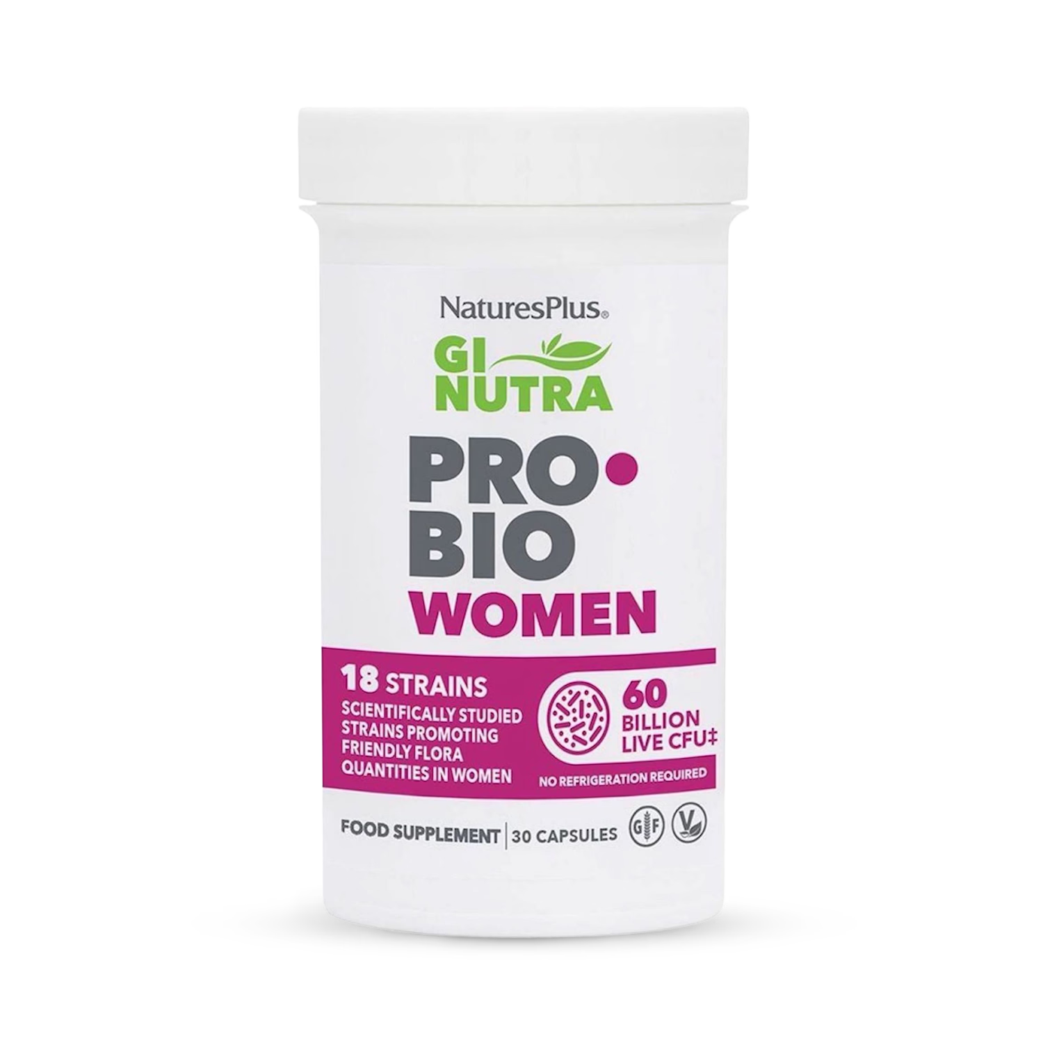 NaturesPlus GI NUTRA ProBio Women probiotic 30 capsules - British product