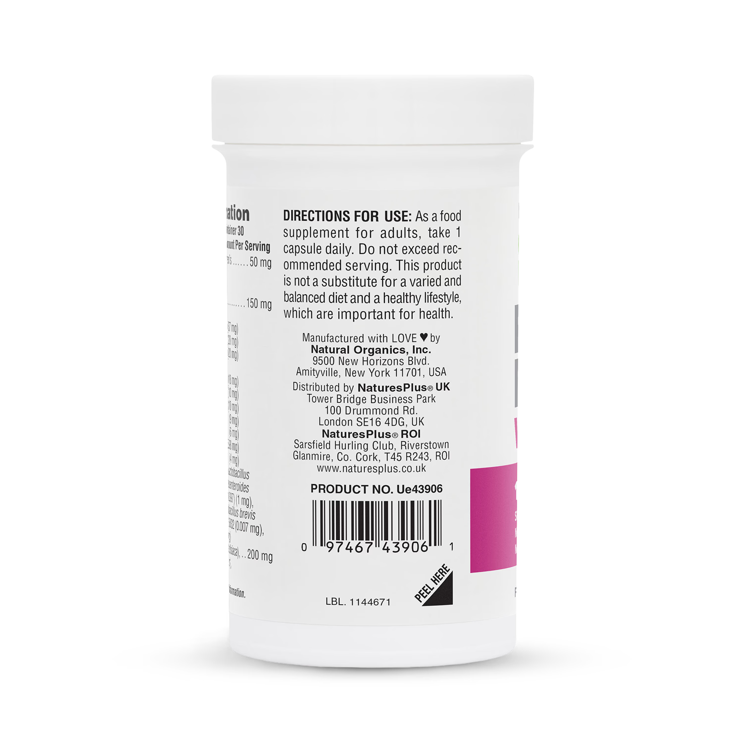 NaturesPlus GI NUTRA ProBio Women probiotic 30 capsules - British product