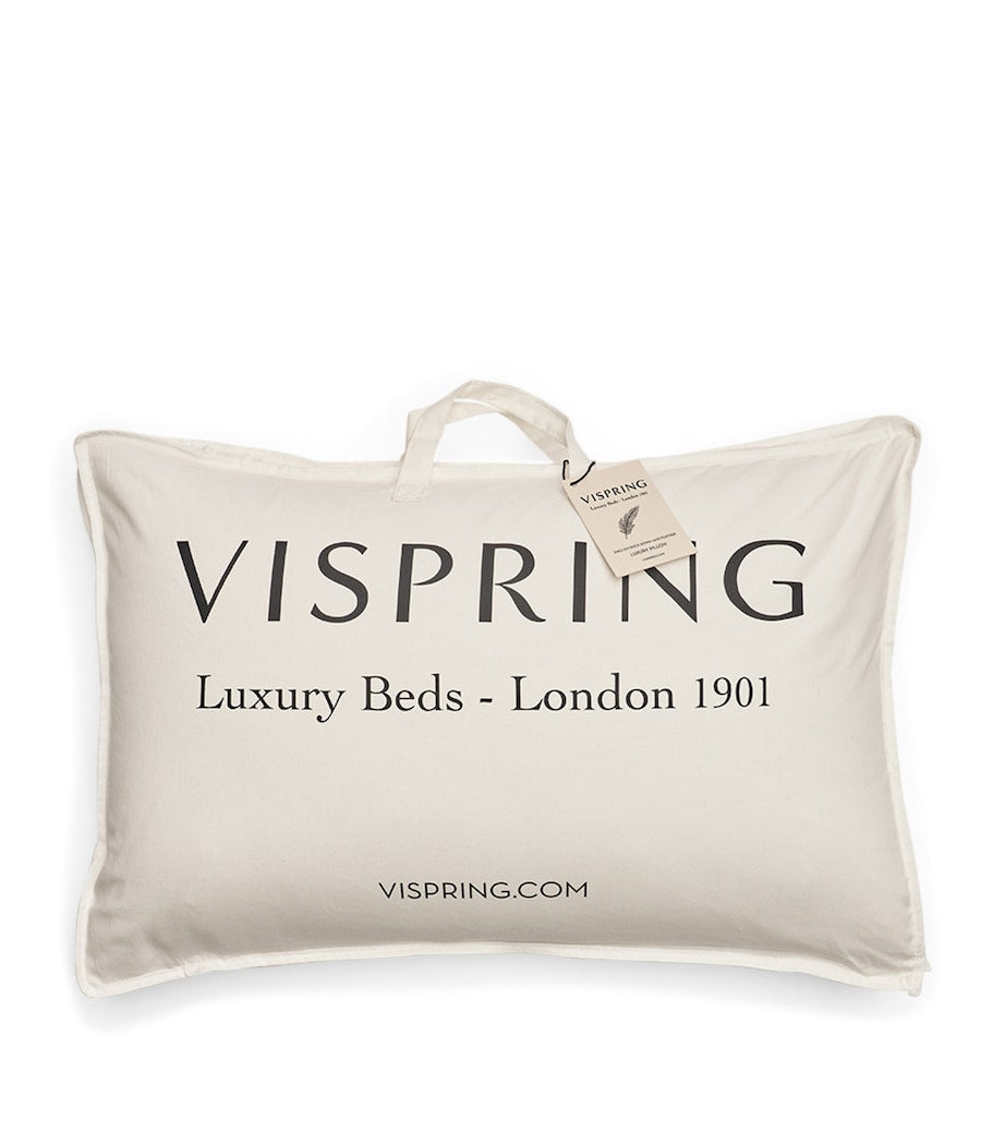 Vispring cotton down-filled pillow 50cm x 75cm (British brand)