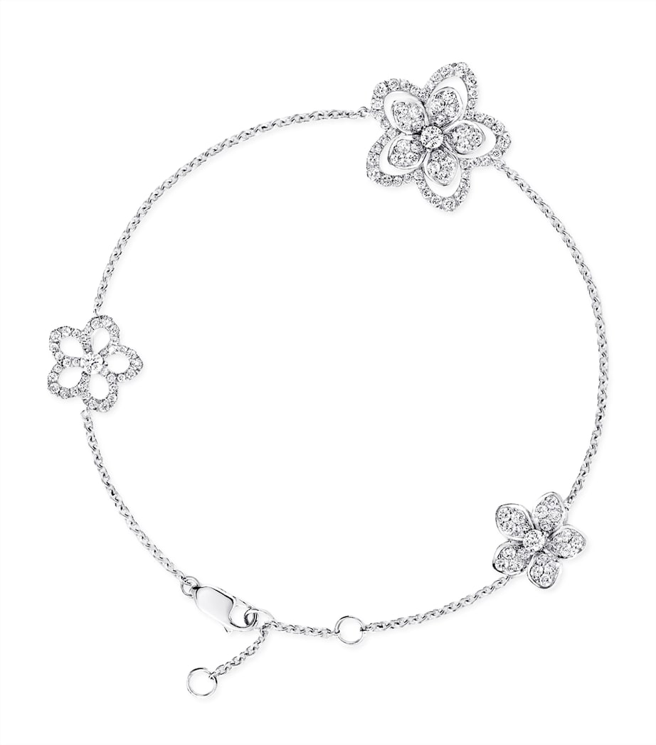 Graff Wild Flower white gold diamond bracelet, UK version