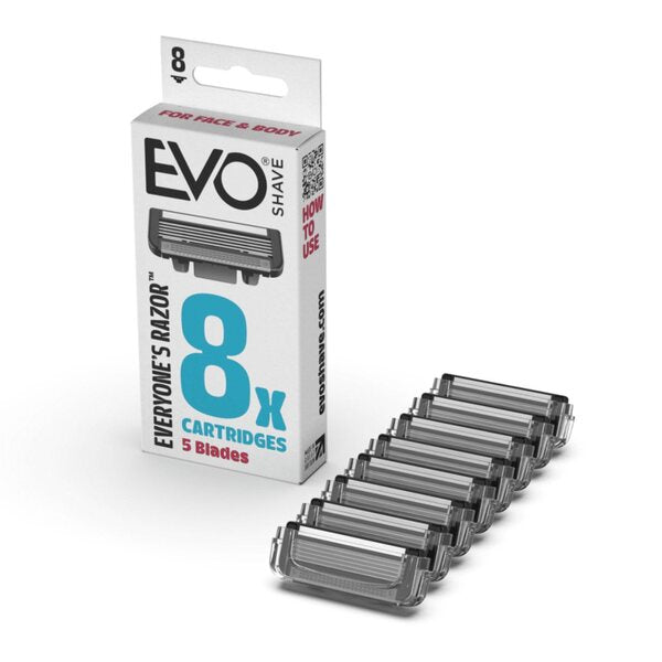 EvoShave Series 3 Five Blade Cartridge Pack 8 - British product