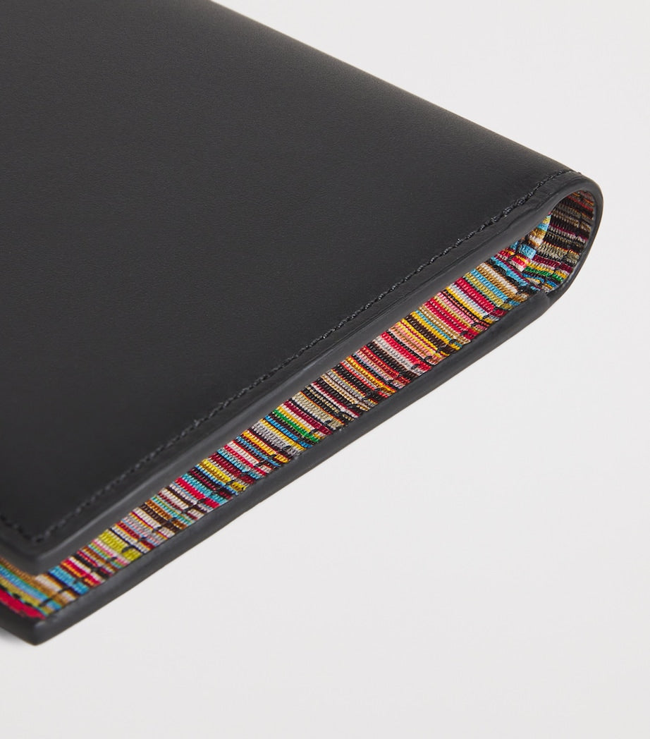 Paul Smith leather bifold wallet with iconic stripe, imported from the UK
