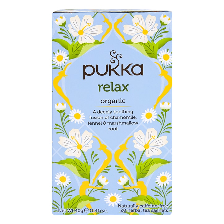 Pukka Relax Tea 20 Tea Bags Herbal Tea Holland&Barrett   