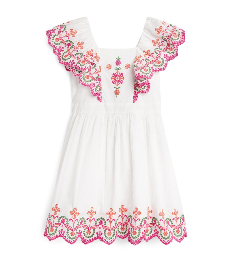 Tartine et Chocolat cotton lace-trim dress 2-12 years (British brand)