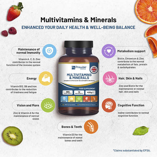 Prowise A-Z Multivitamins & Minerals l 365 Vegan Tablets