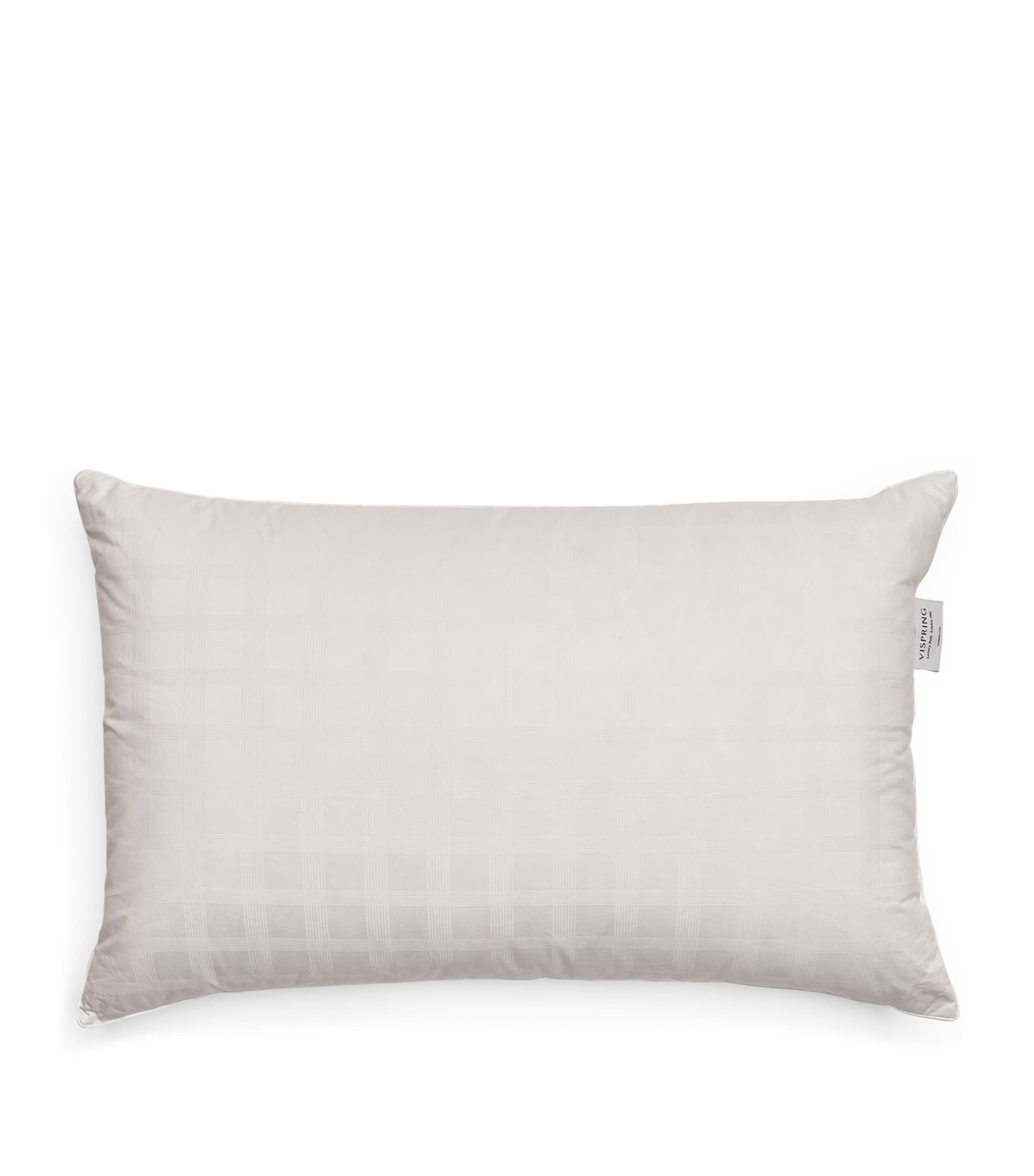 Vispring cotton down-filled pillow 50cm x 75cm (British brand)