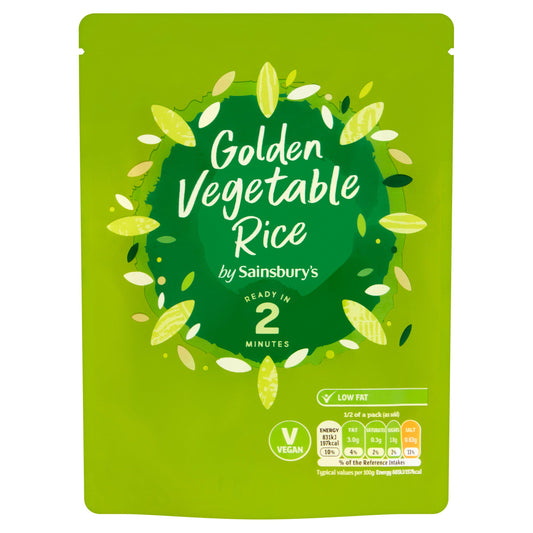 Sainsbury's Microwave Rice Golden Vegetable 250g Microwave rice Sainsburys   