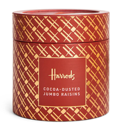 Harrods Harrods Cocoa-Dusted Jumbo Raisins Chocolate-Covered Snack 325g- Buy online at McGrocer