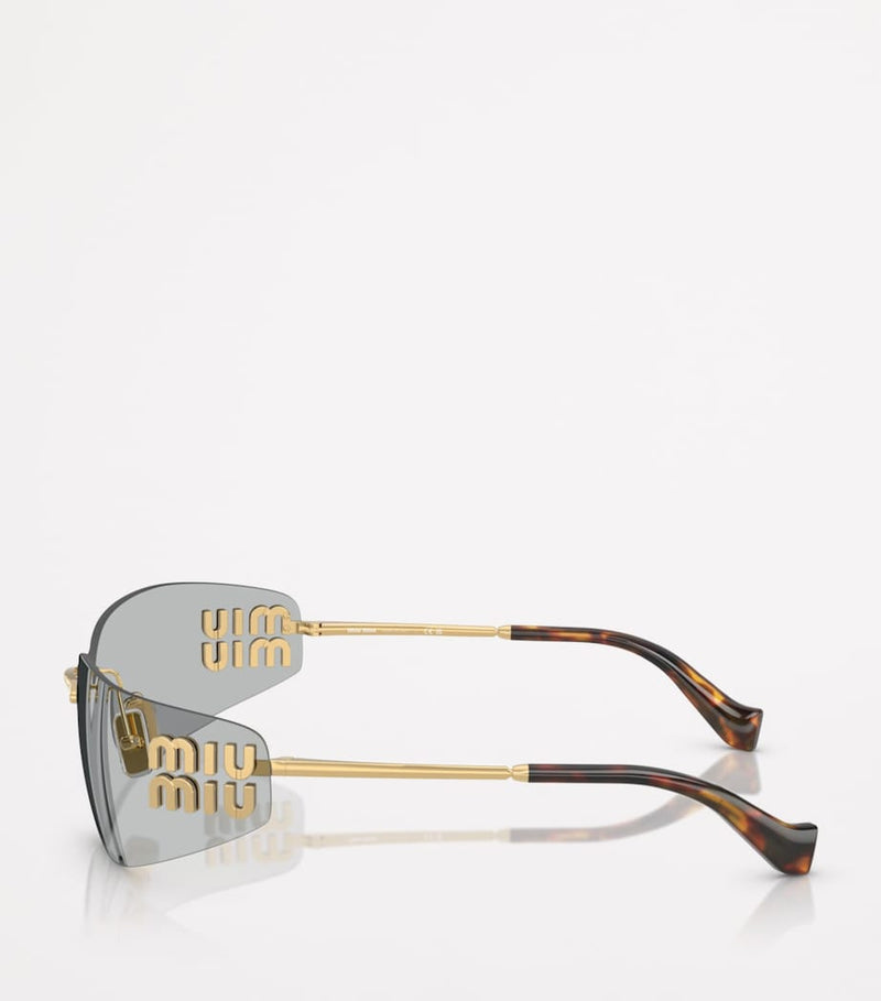 Miu Miu frameless metal sunglasses, UK version