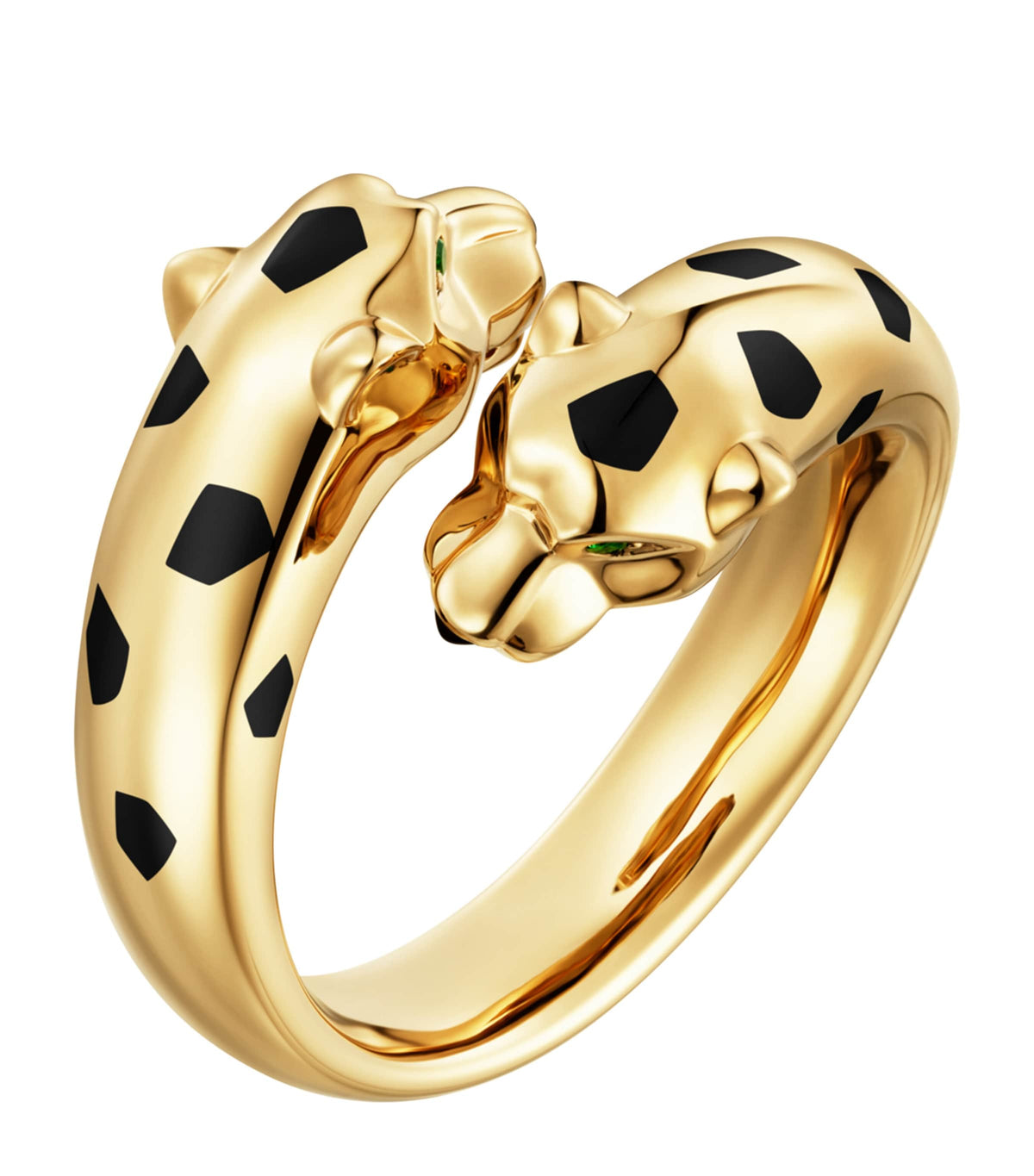 Cartier Panthère de Cartier 18k gold ring with tsavorite garnets, imported from the UK