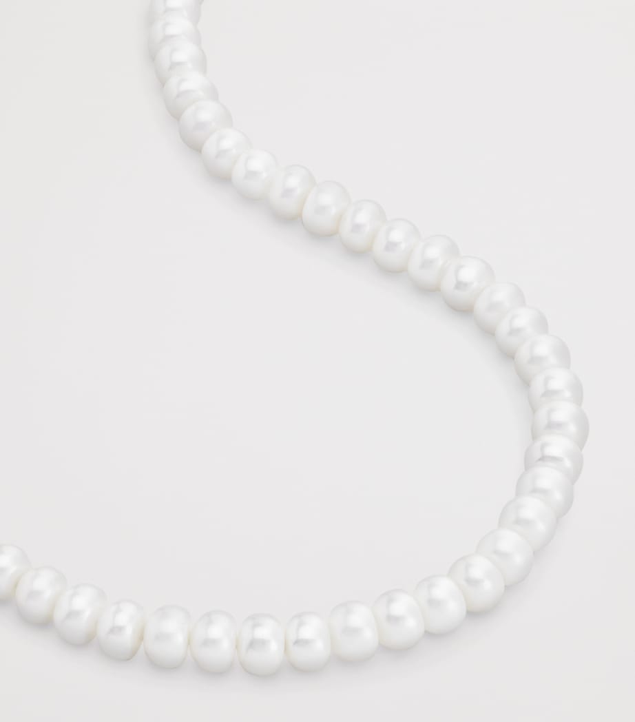 Monica Vinader Nomade necklace in gold vermeil and pearls (British brand)