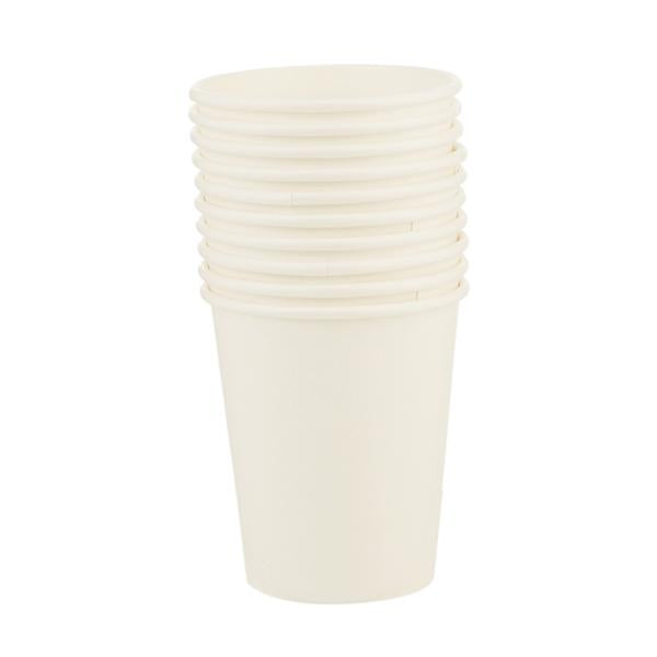 Sainsbury's Home Paper Cups White 10pk GOODS Sainsburys   